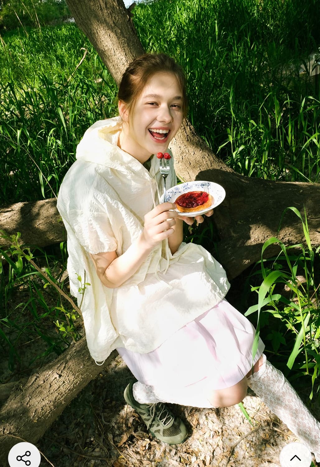 PESTO 페스토 셔링 하프슬리브 후드 버터 상품이미지3