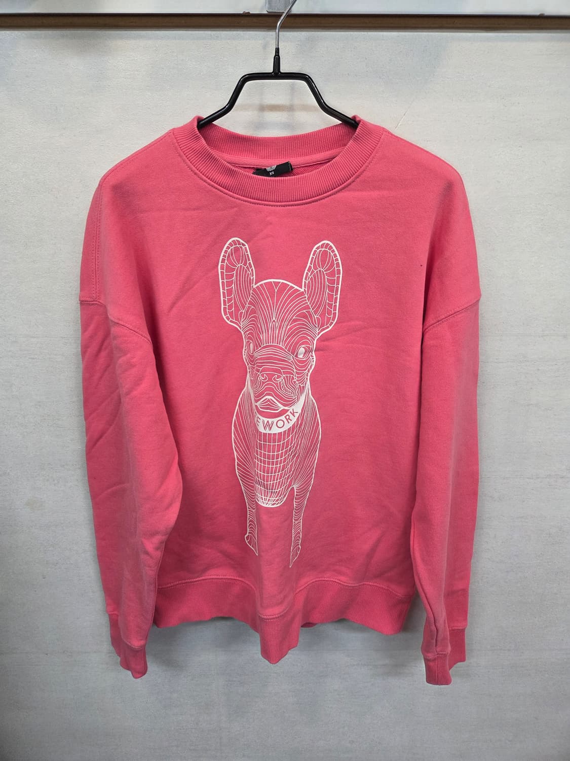 라이프워크 빅라독 핑크 맨투맨 xs 상품이미지1