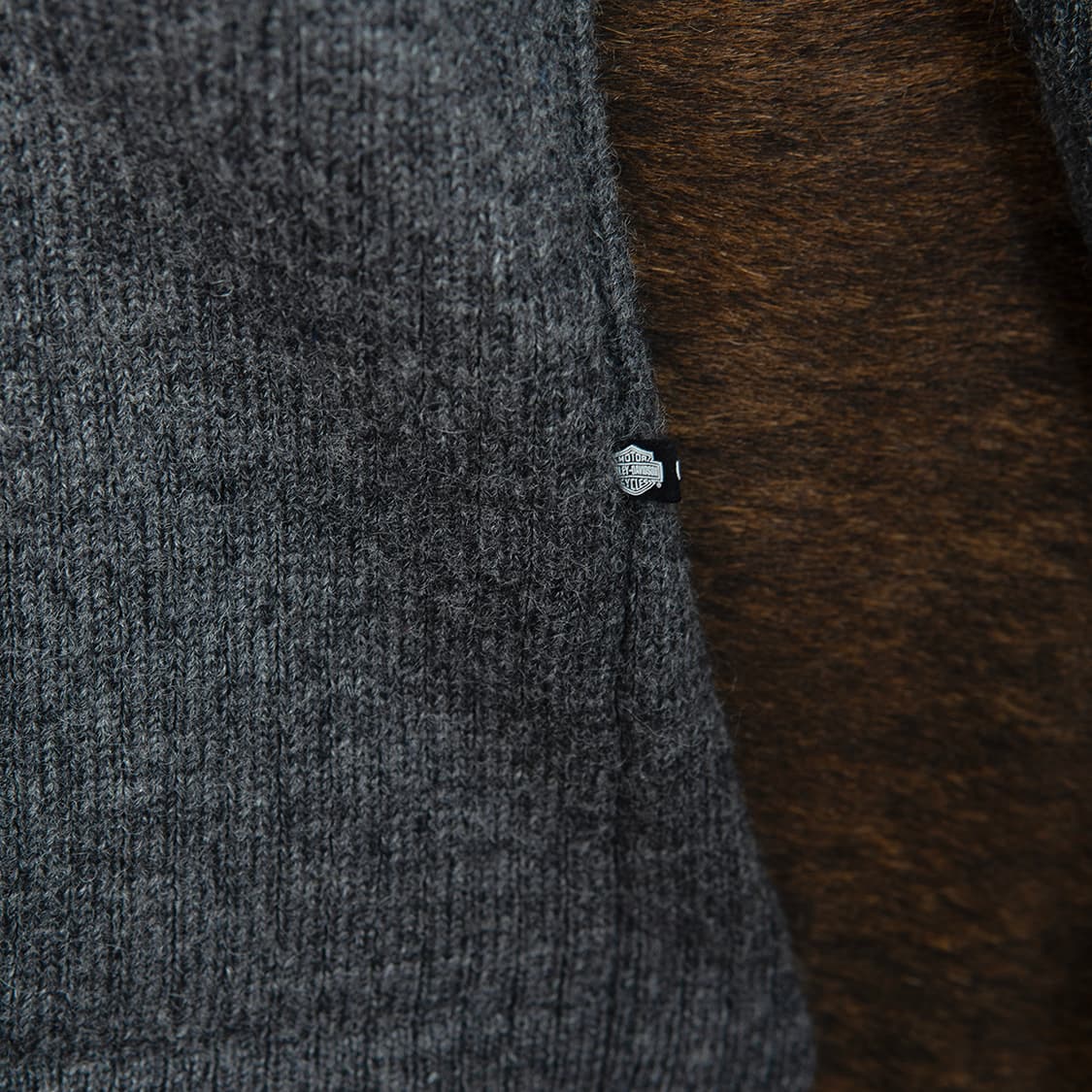 [XXL] 90s~ 할리데이비슨 재팬 메이드 브이넥 울 니트  상품이미지5