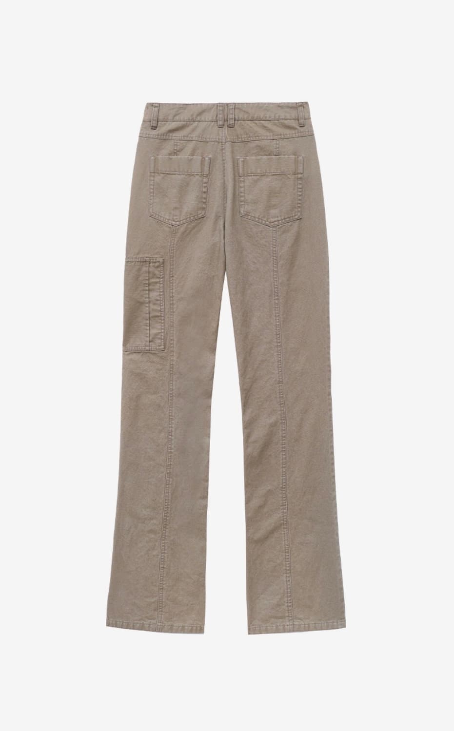 인사일런스우먼 워시드 부츠컷 팬츠 애쉬베이지 XS 상품이미지2