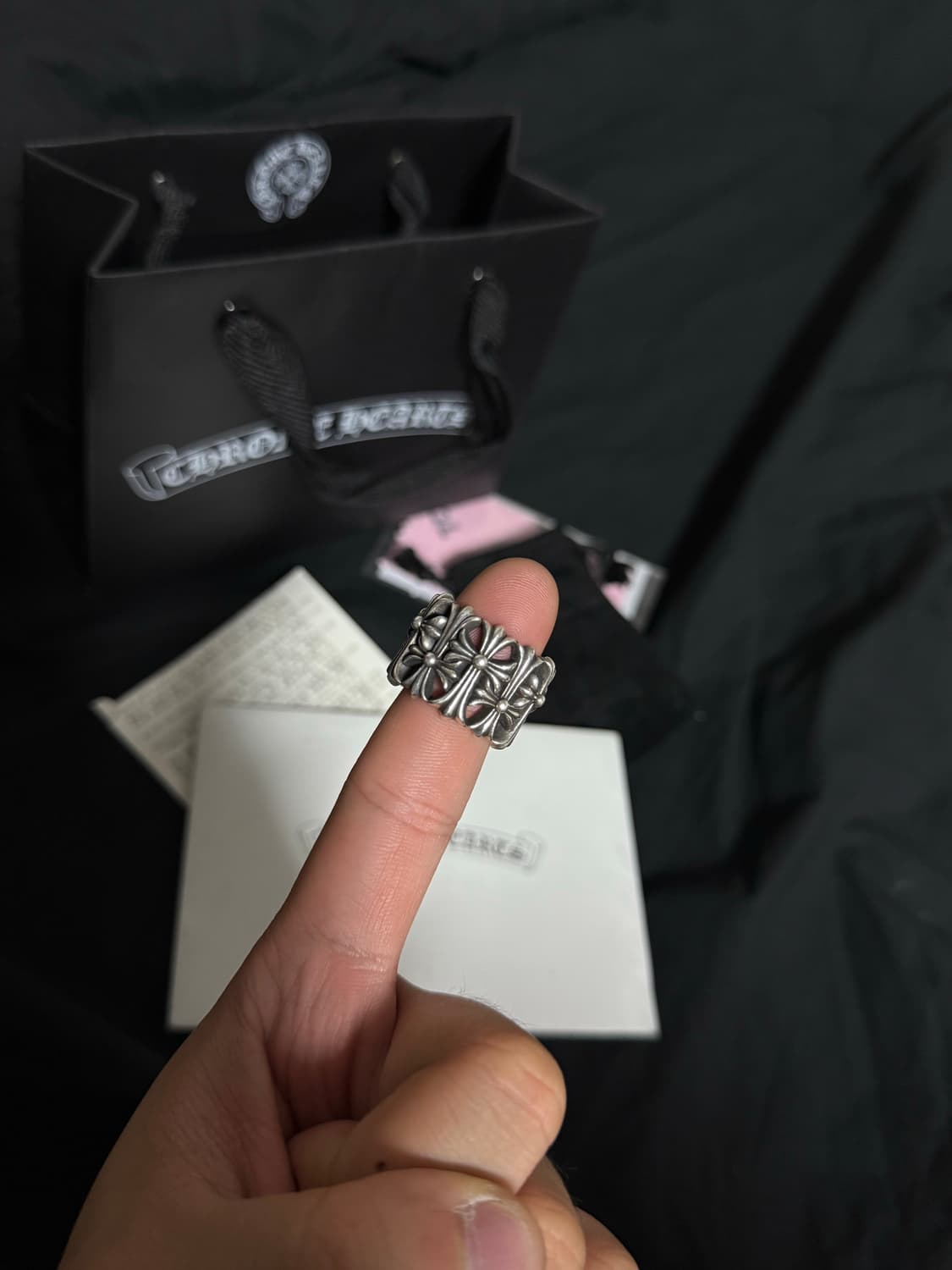 [US8.5] 크롬하츠 세메터리 라운드 링 상품이미지2