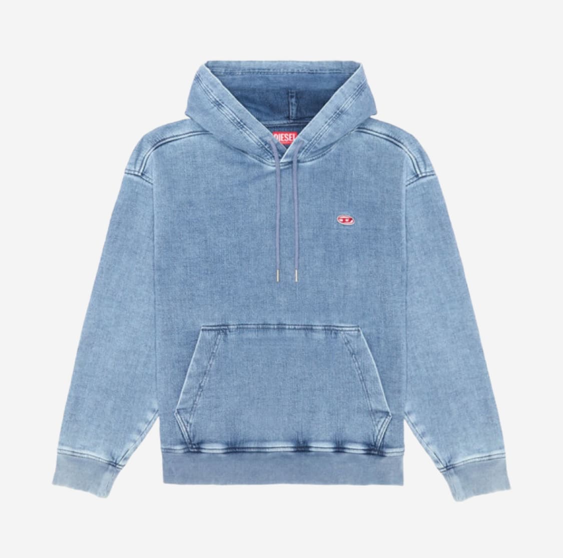 디젤 데님 후드 라이트 블루 S 상품이미지1