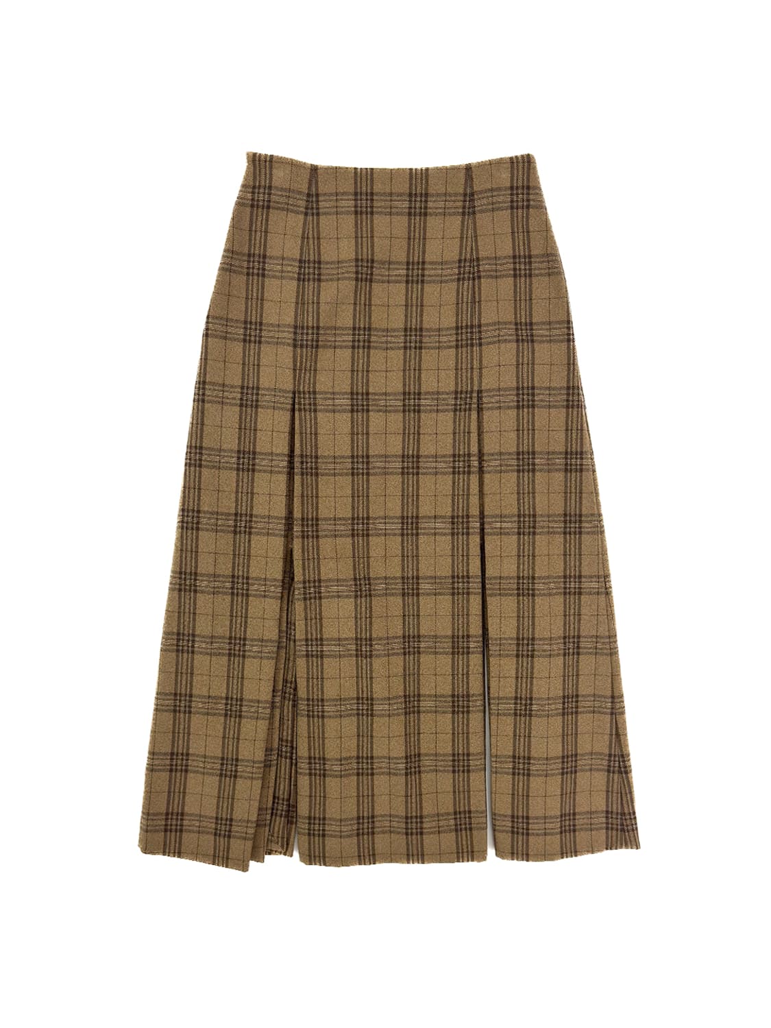 Auralee Checked Pleated Skirt/1 상품이미지2