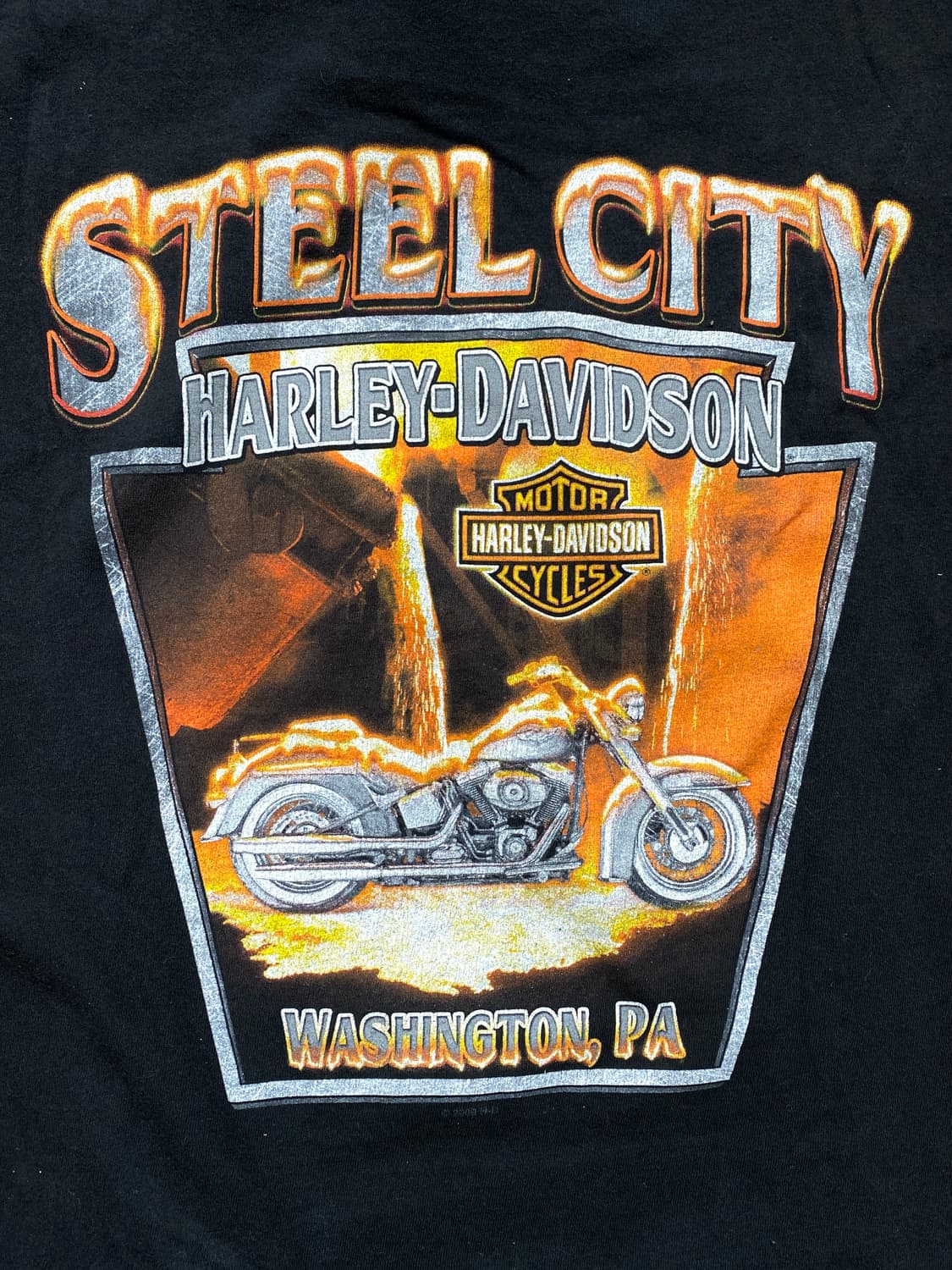 [L] 빈티지 할리 데이비슨 티셔츠 롱슬리브  상품이미지4