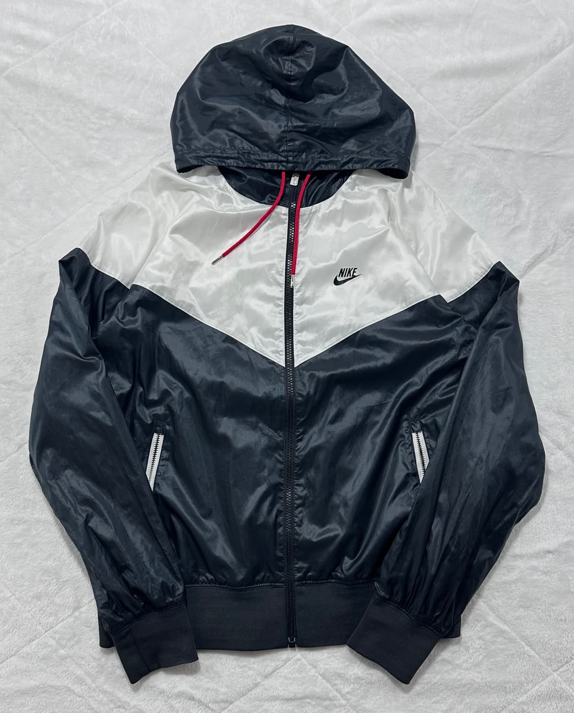 나이키 윈드러너 바람막이 자켓 (블랙 화이트) 상품이미지1