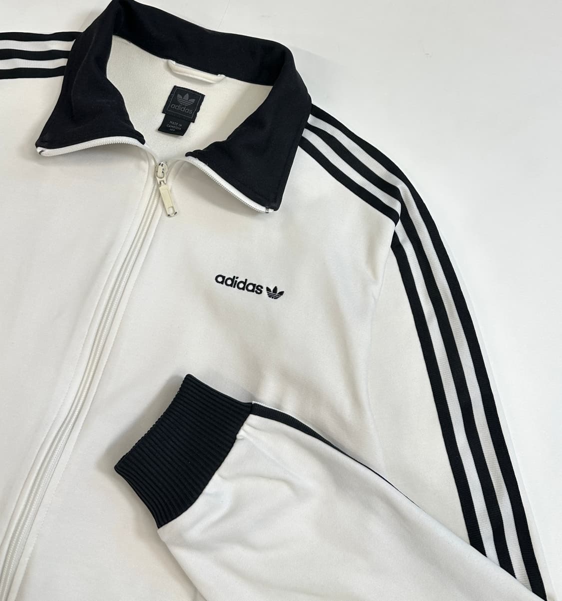 adidas 베켄바우어 화이트 블랙 저지 트랙탑 (100) 상품이미지3