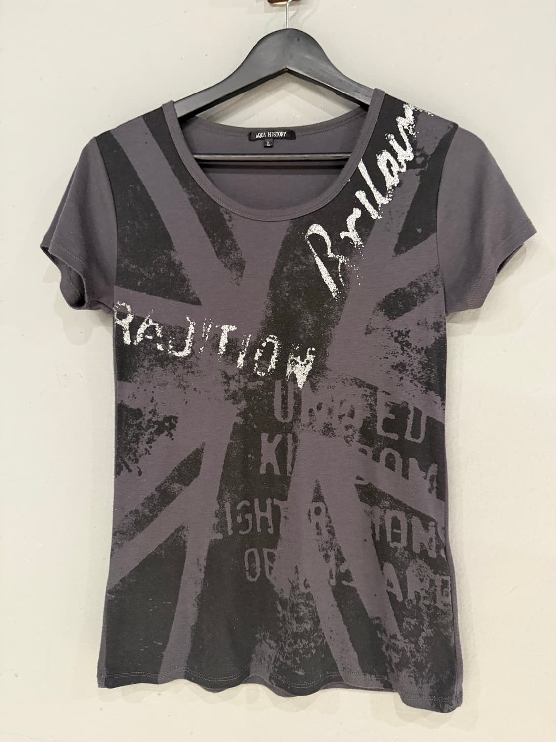 UK flag printing & lettering top  상품이미지5