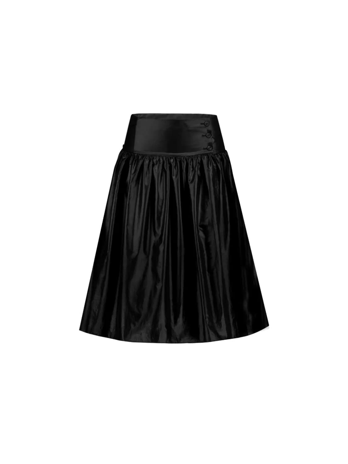 Glossy button wrap skirt 상품이미지7