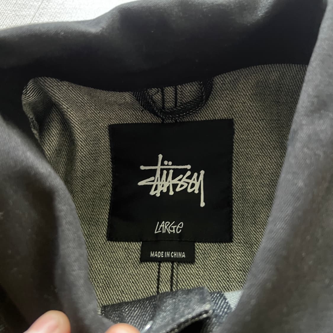 스투시 데님 워크자켓 L 상품이미지5