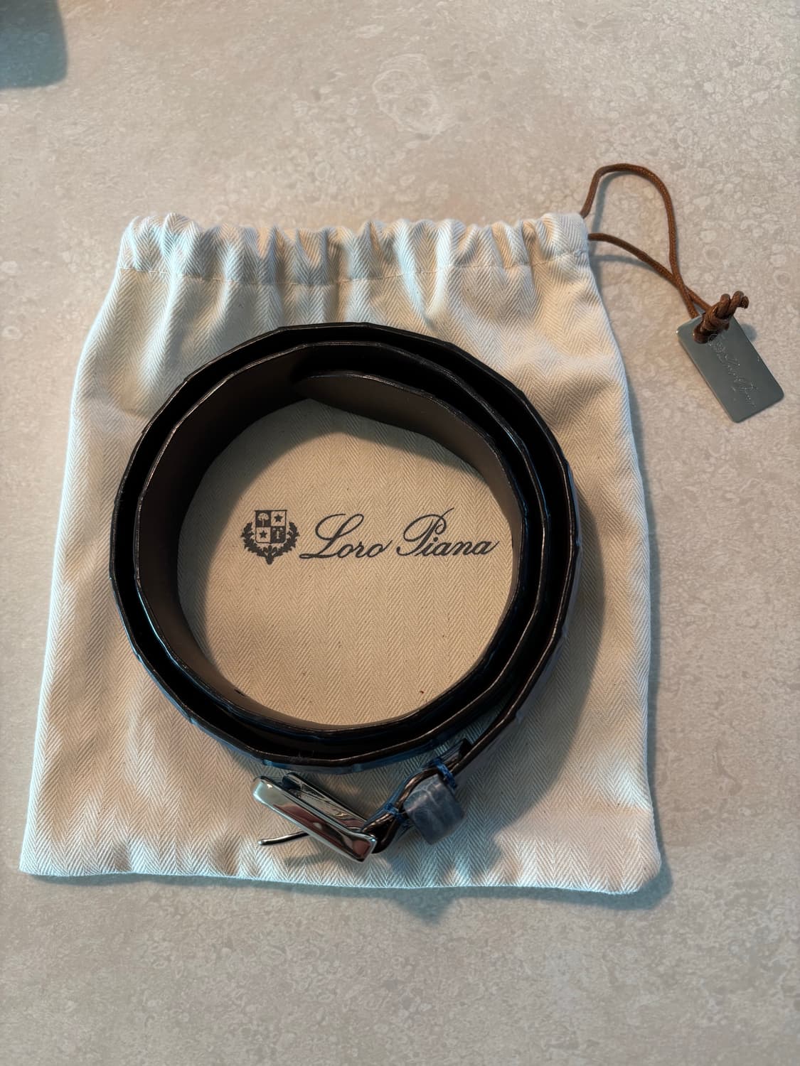 [판매] 로로피아나 악어가죽 벨트 (CITES / 크로커다일) 상품이미지3