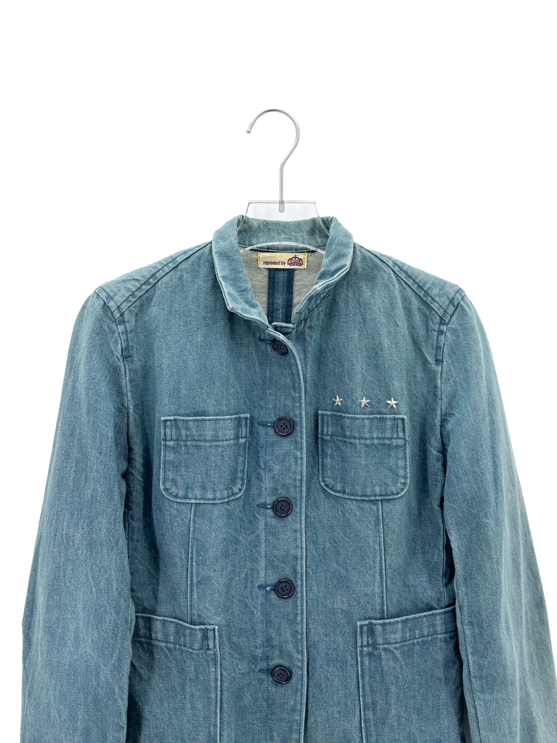 빈티지 별 스터드 장식 데님 자켓 상품이미지2
