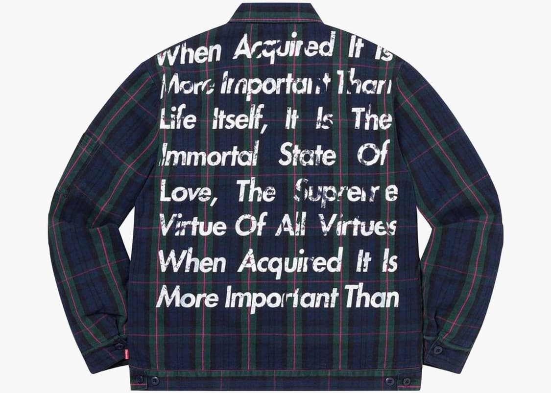 [M]준야와타나베x슈프림 21FW 프린트 워크자켓 상품이미지4