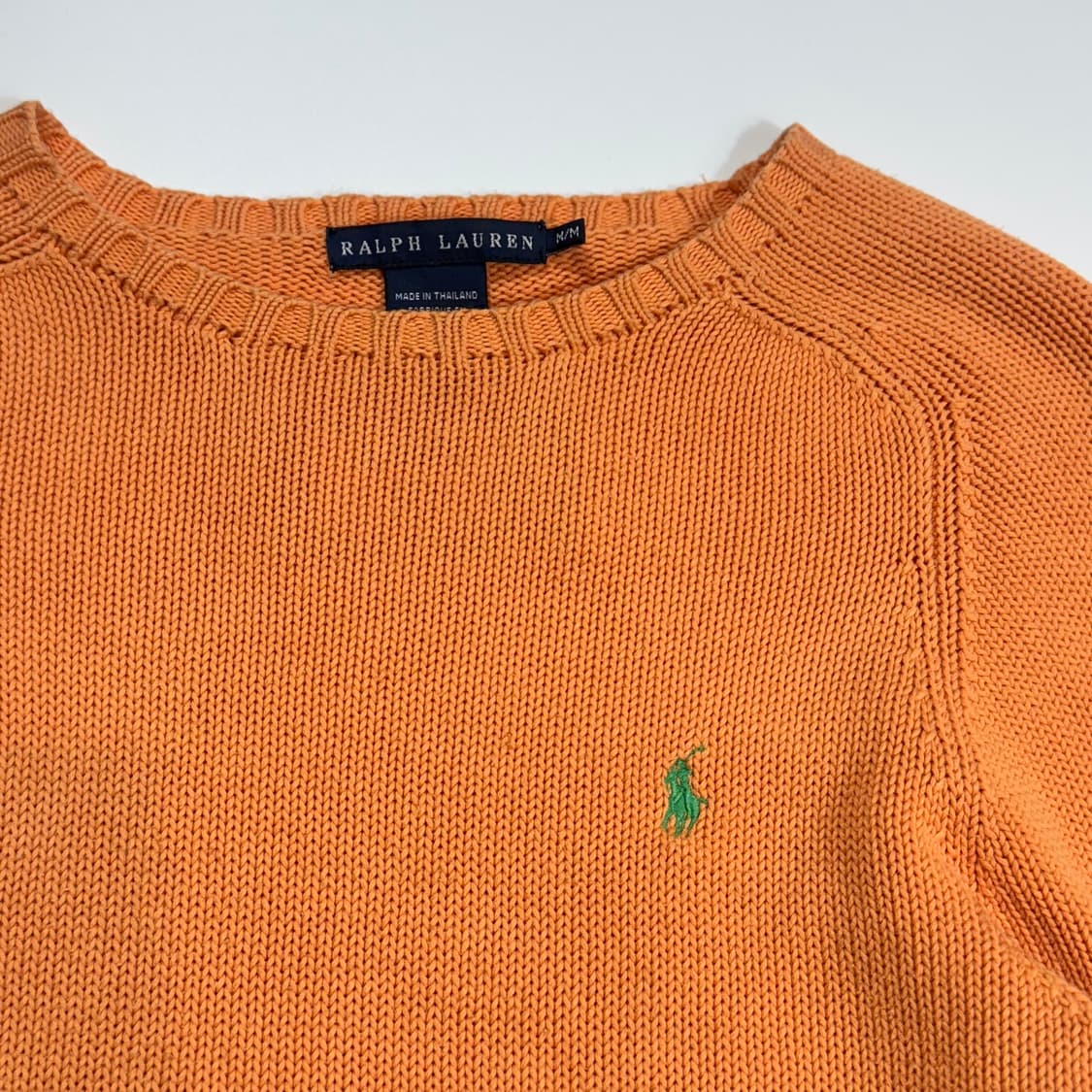 폴로 랄프로렌 오렌지 니트 스웨터 상품이미지3