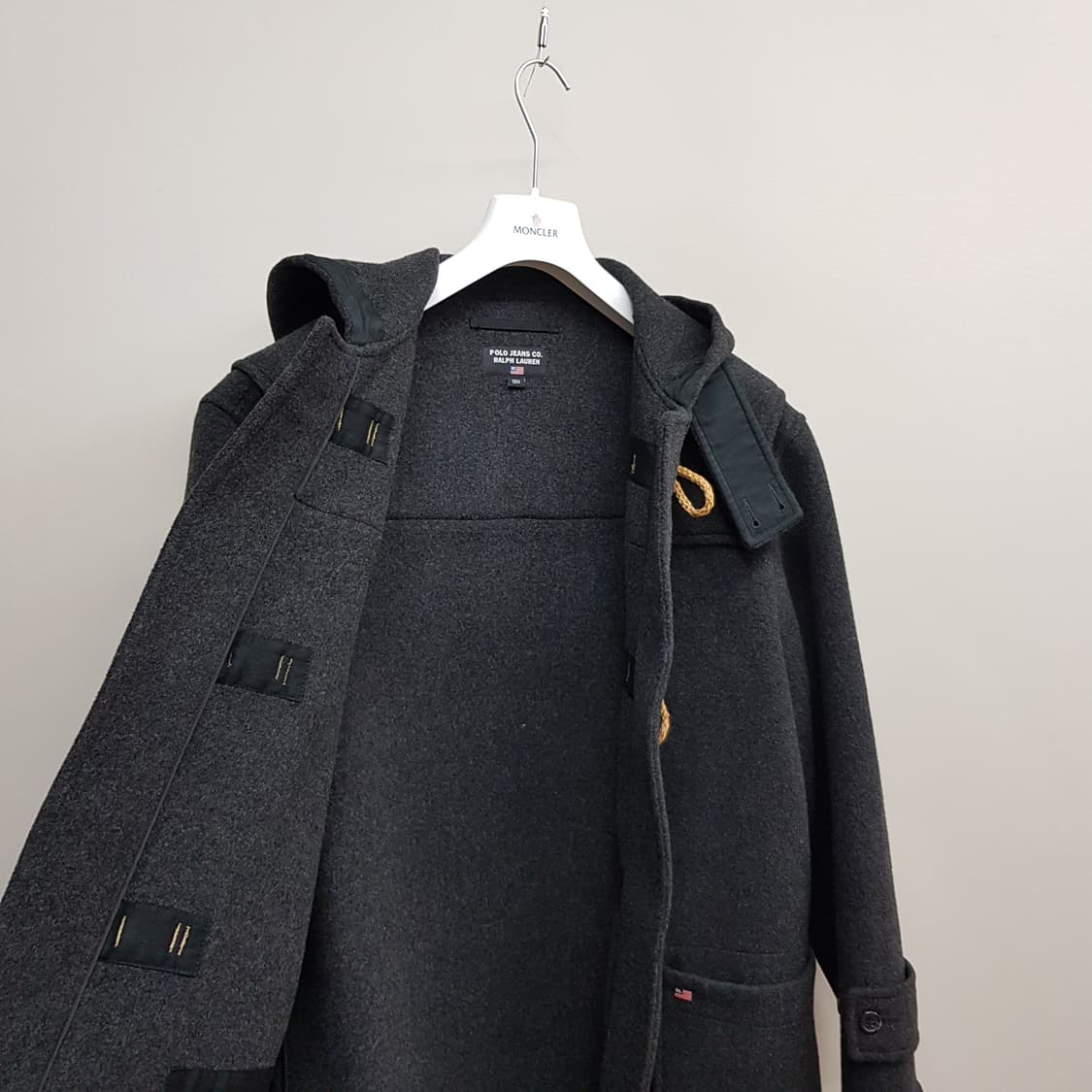 폴로진스 울소재 더플 롱코트 100사이즈 상품이미지5