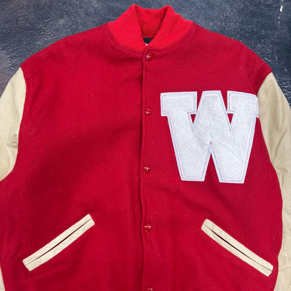 (105)90s usa리얼레더바시티자켓 상품이미지3