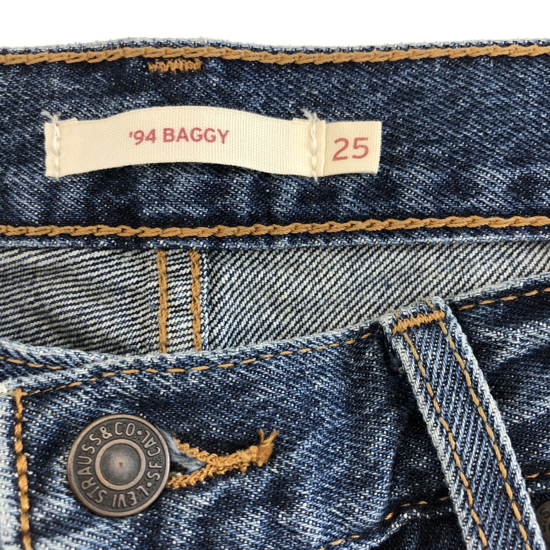 리바이스 94 BAGGY 청바지 25 인치 상품이미지4