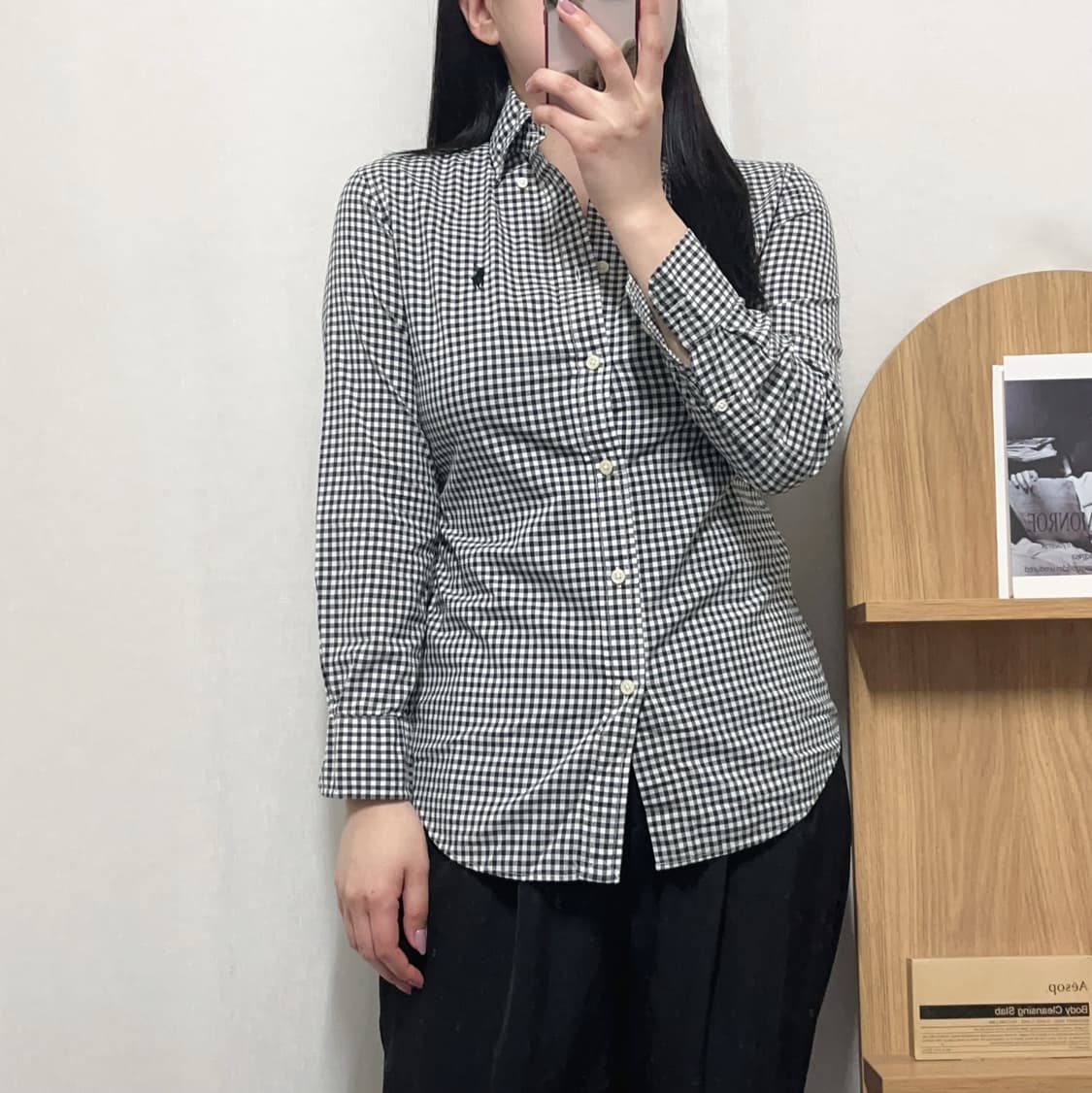 [정품] 폴로 블랙 / 블랙포니 체크 셔츠 [ 4 ] 상품이미지2
