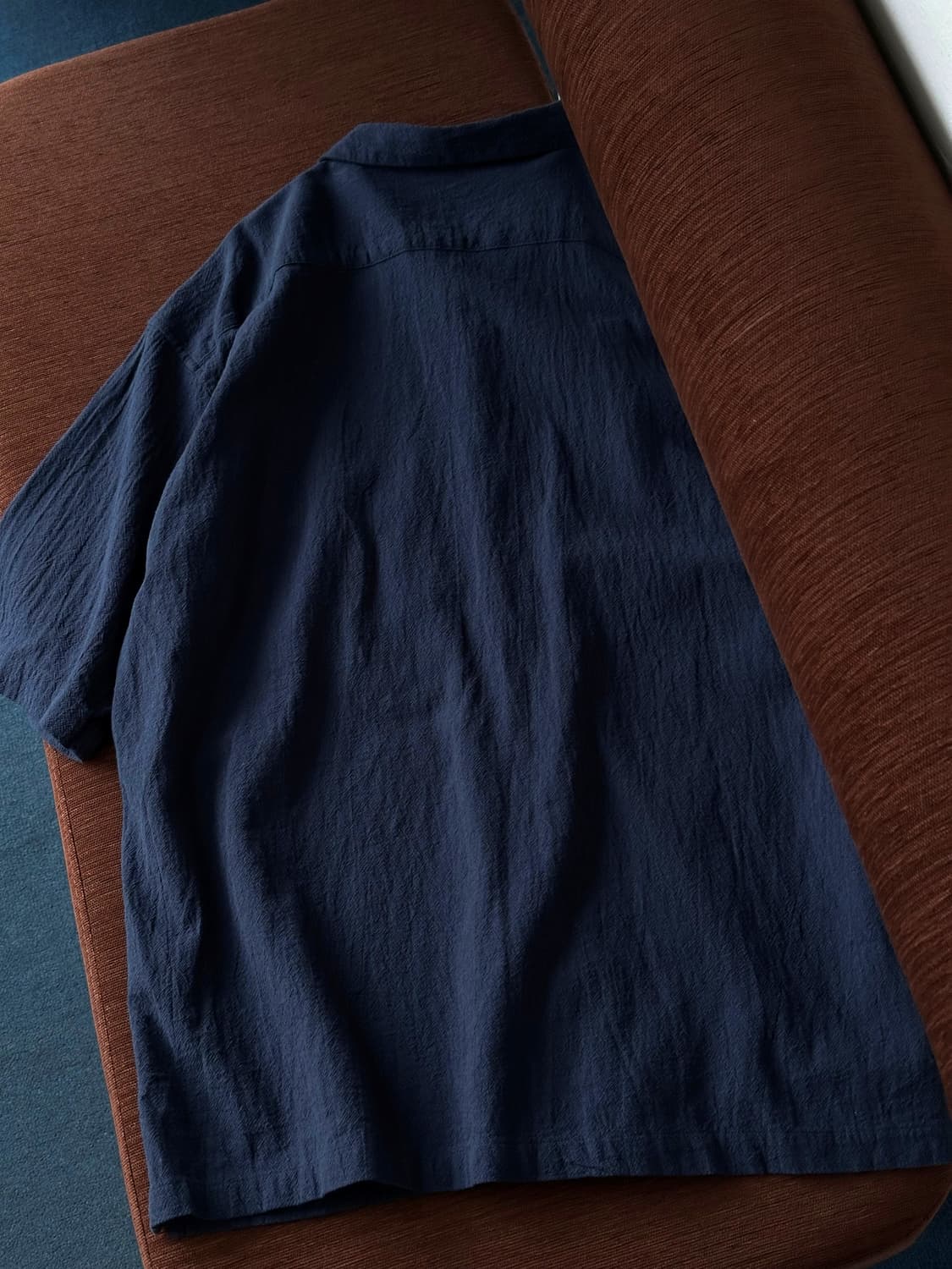 Natural cotton woven fabric H/S shirt 상품이미지5