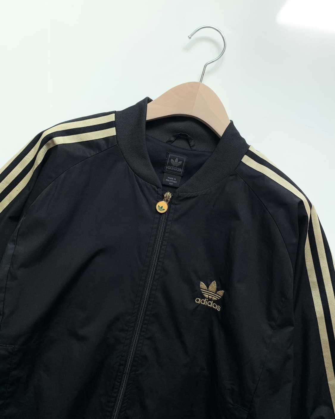 Adidas 아디다스 트위스트 블랙-골드 져지 자켓 상품이미지5