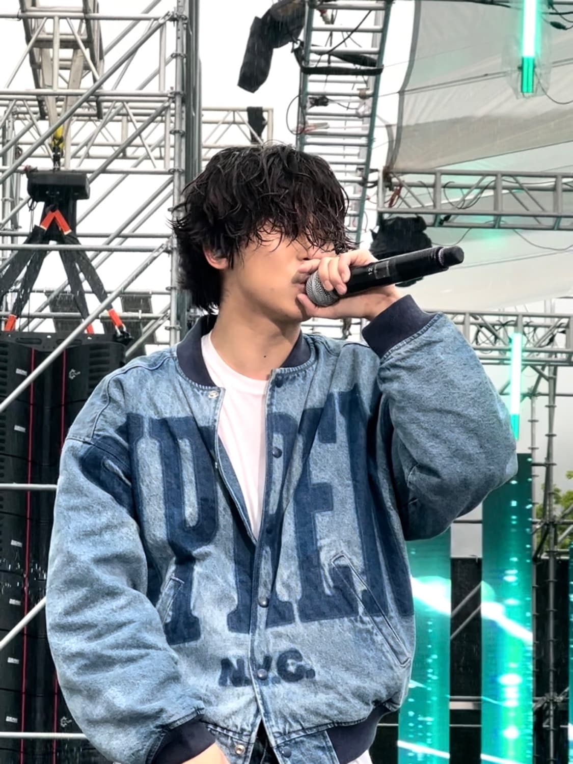 슈프림 워시드 녹아웃 데님 바시티 자켓 M 상품이미지5