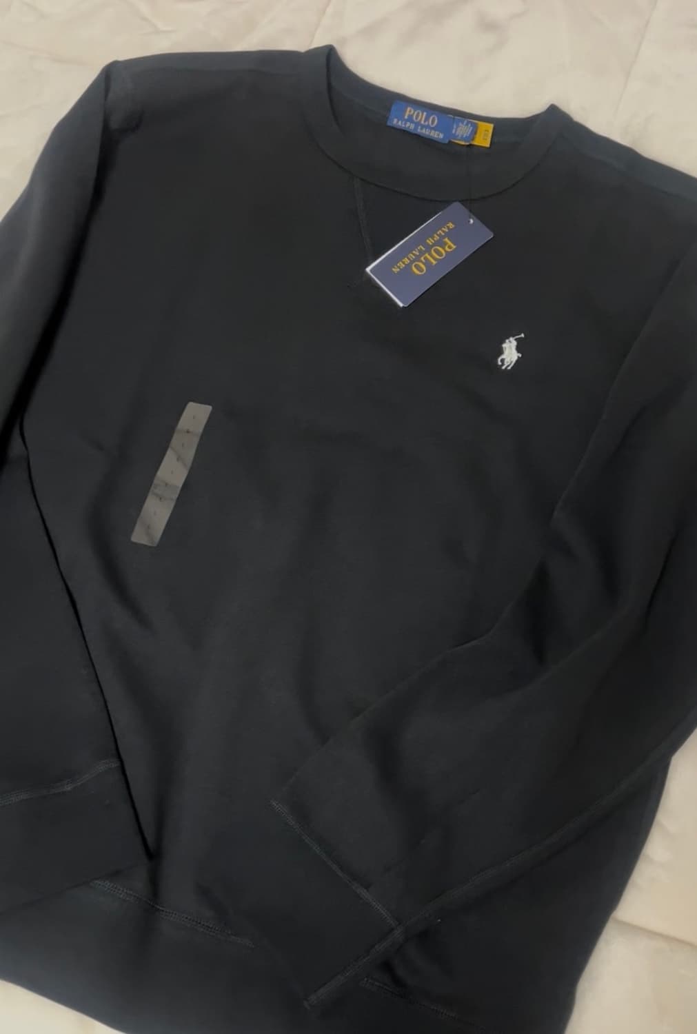 폴로 검정 맨투맨 상품이미지1