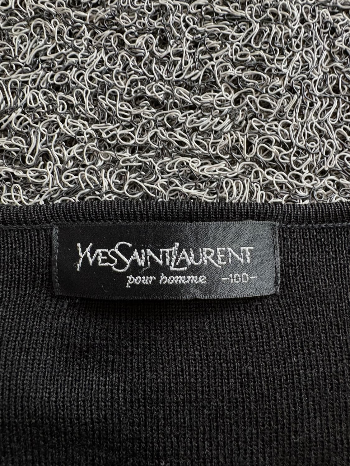 90s YSL 입생로랑 블랙 니트 베스트 3854 상품이미지4