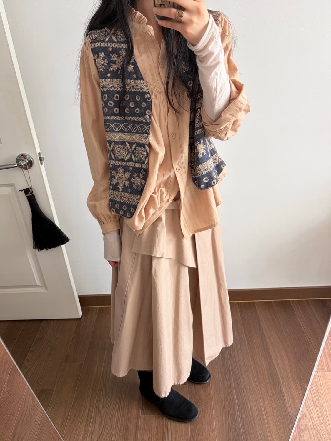 patterned vest 상품이미지4