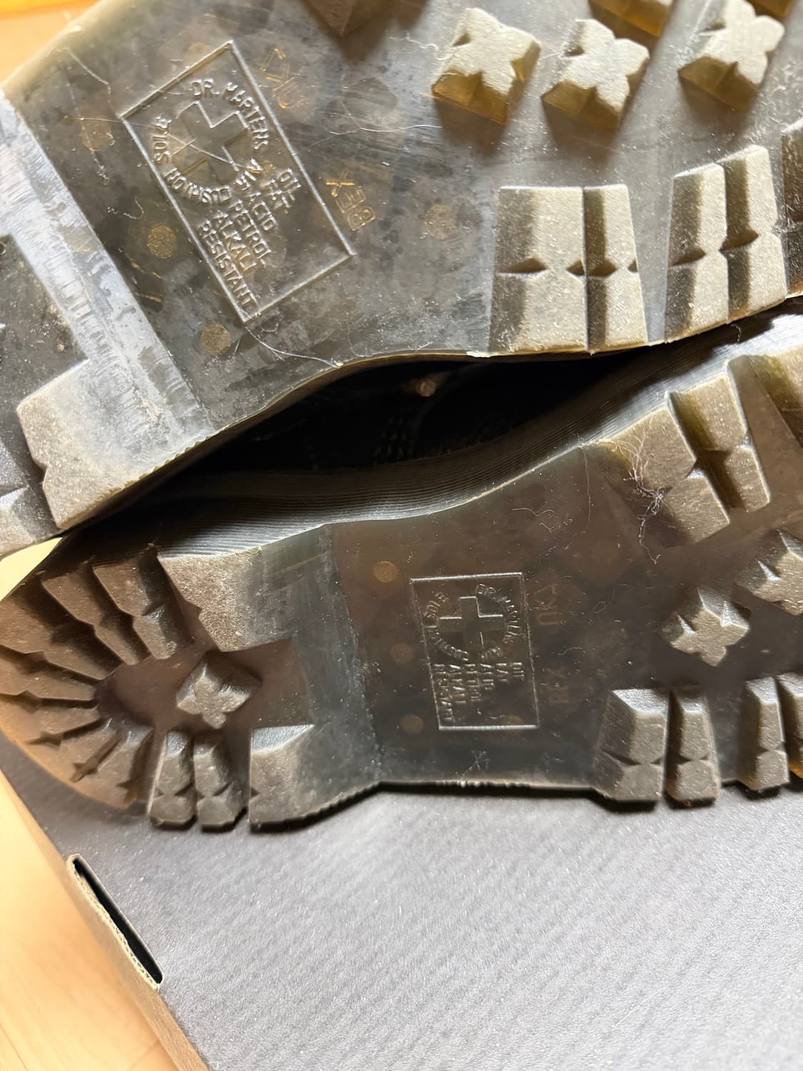 닥터마틴 x 릭 오웬스 1460 RO 레더 레이스 업 플랫폼 부츠 블랙 상품이미지6