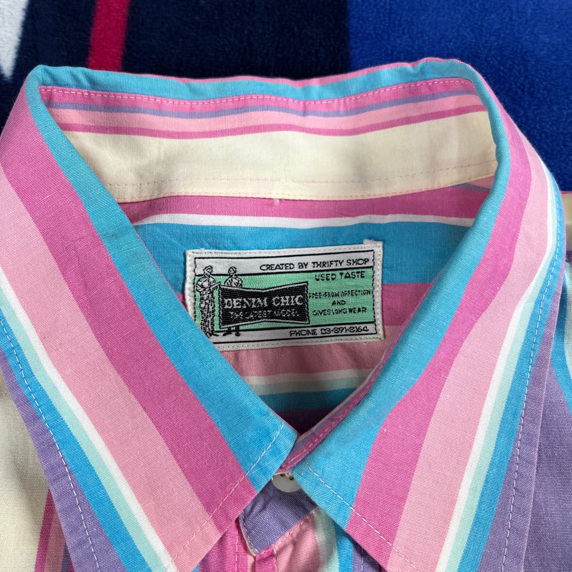 DENIM CHIC 스트라이프 셔츠 (실측확인) 상품이미지2