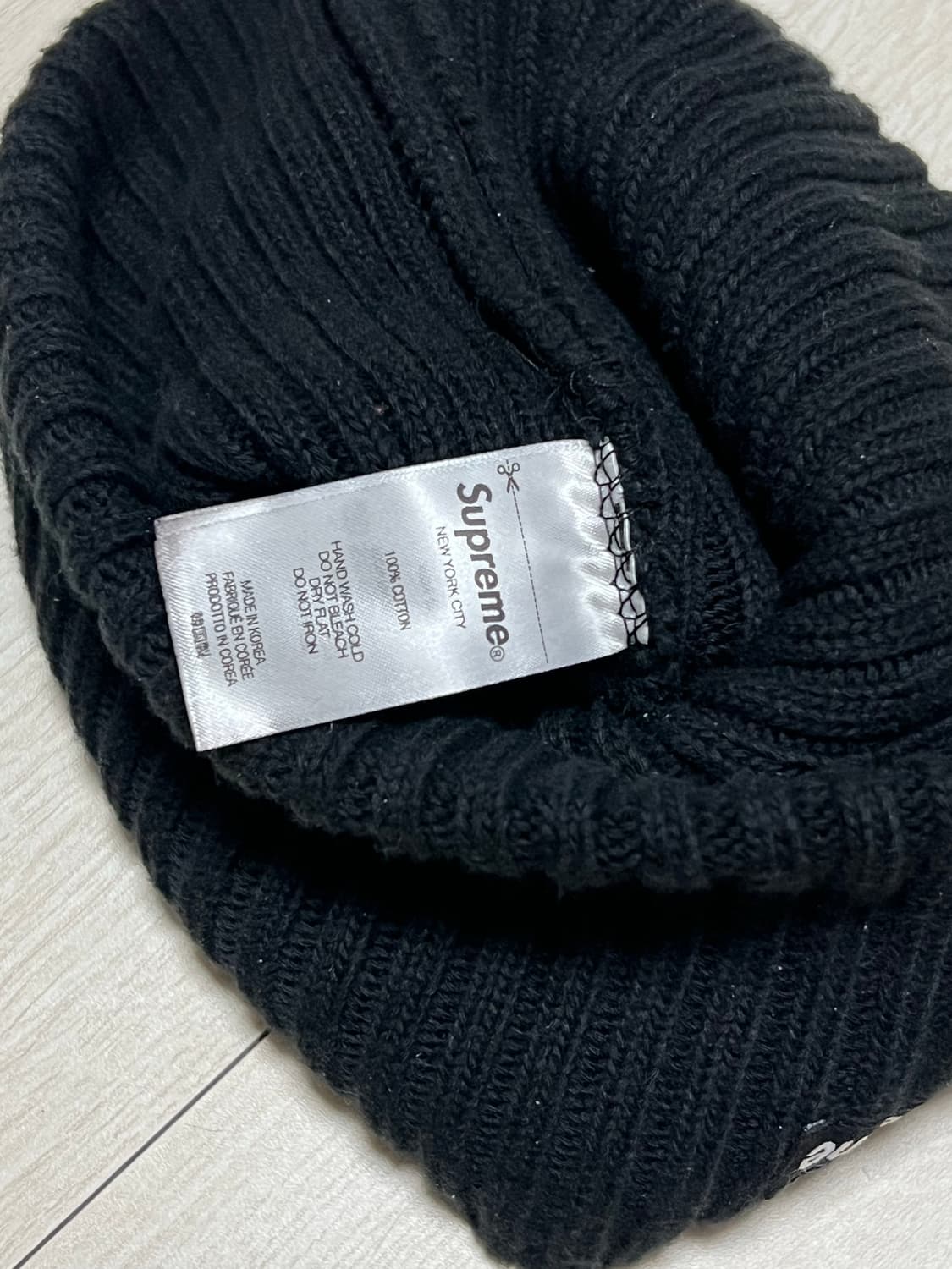 슈프림 오버다이드 비니 블랙 상품이미지3