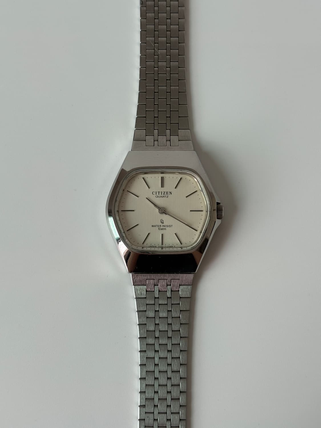 1980s CQ Stripe Dial Hexagon Quartz 상품이미지1