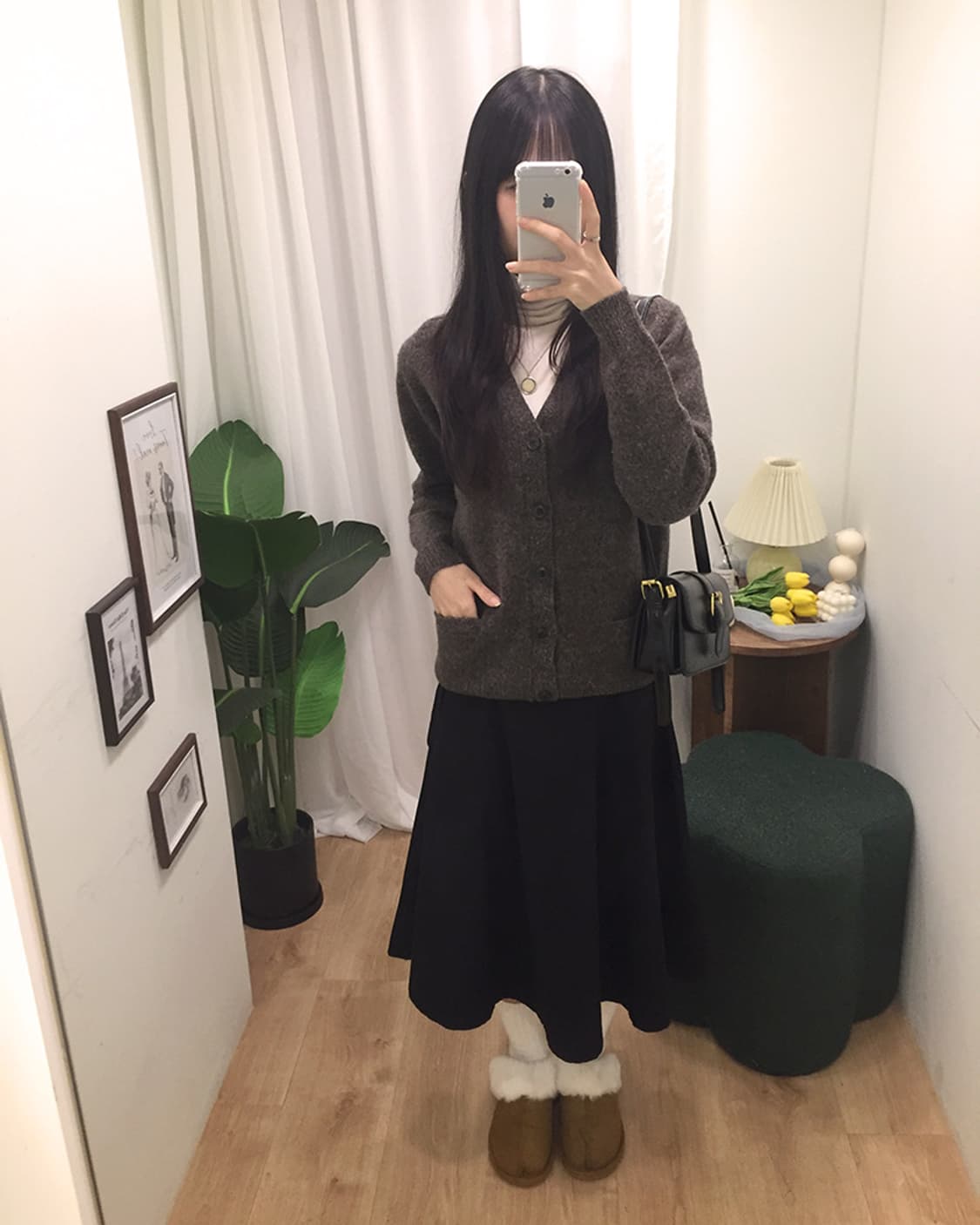 여성 유니클로 브이넥 가디건 100 상품이미지2