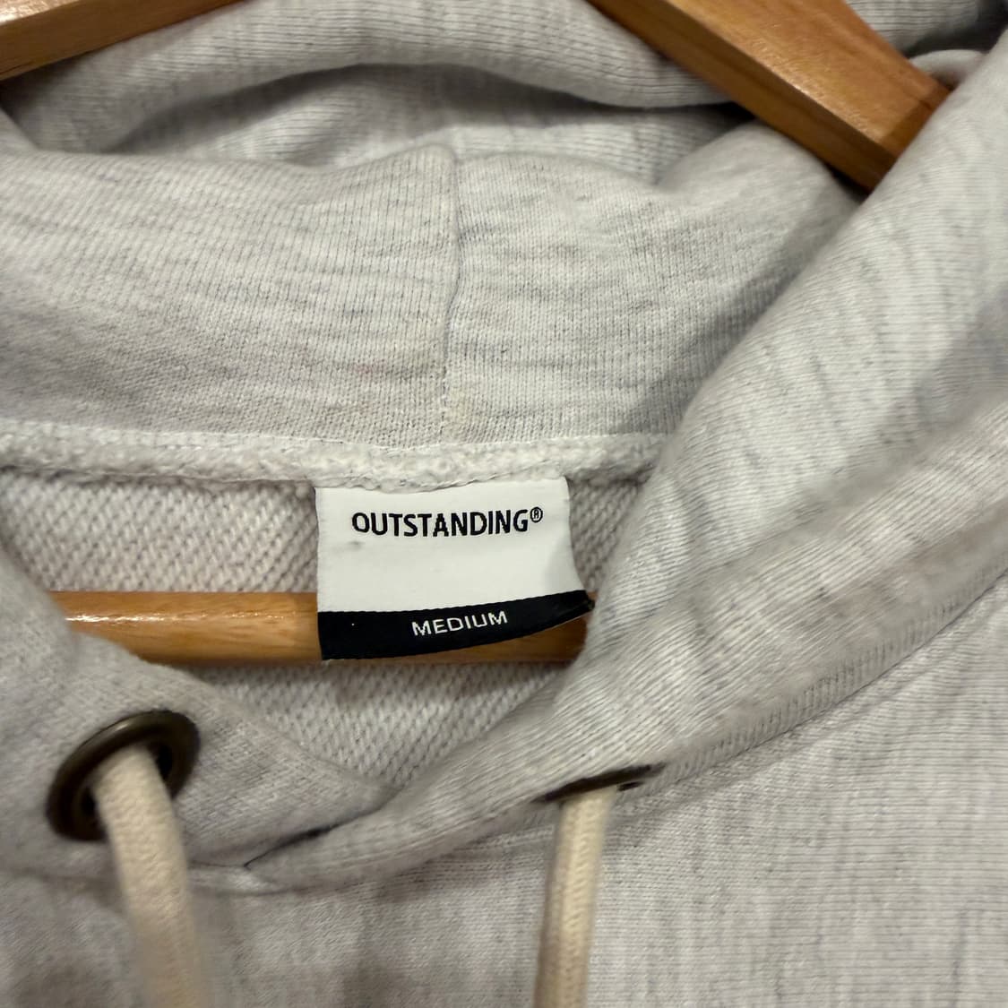 아웃스탠딩 빈티지 워싱 후드티 M 멜란지 그레이 상품이미지3