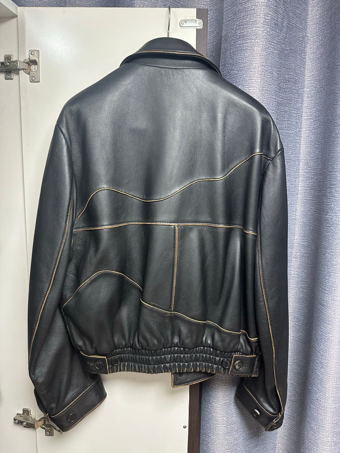 Stu 커버드 레더 자켓 L 상품이미지4