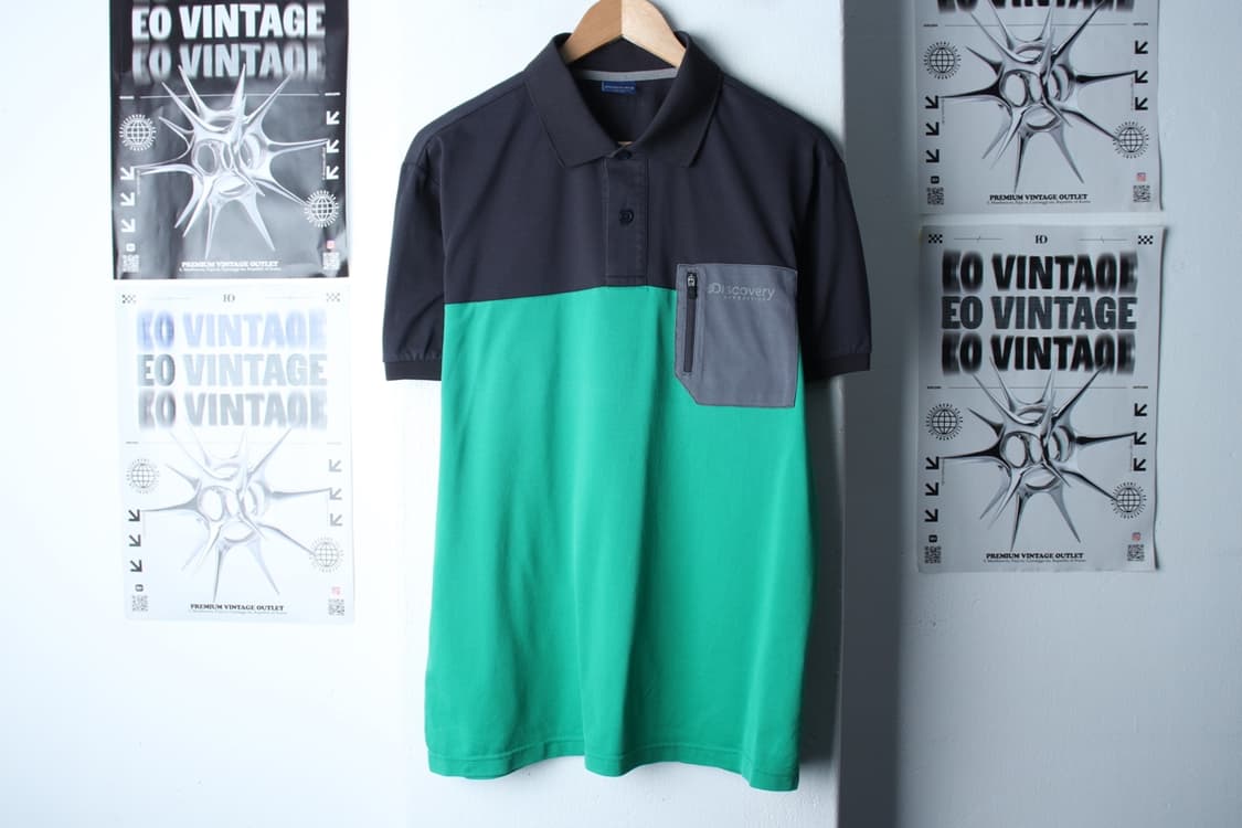 (XL) 디스커버리 반팔 카라 티셔츠 기능성 포켓 그린-H30283 상품이미지2