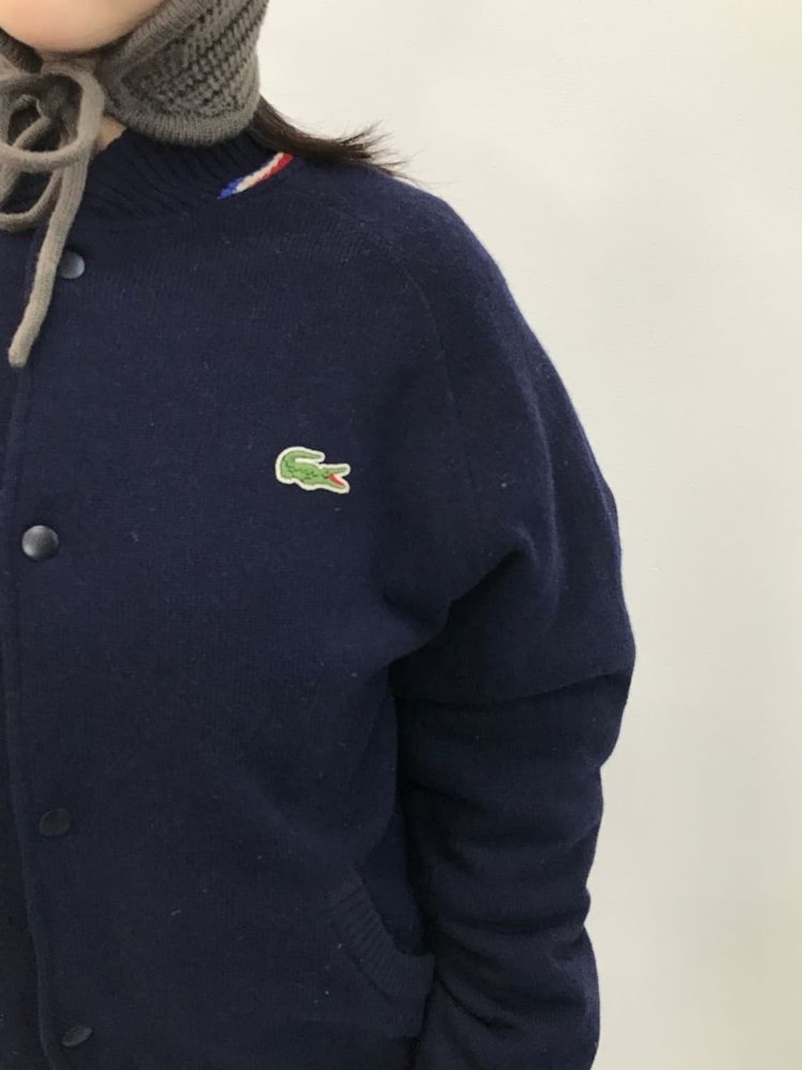 Lacoste Wool Varsity Knit Jacket 상품이미지1