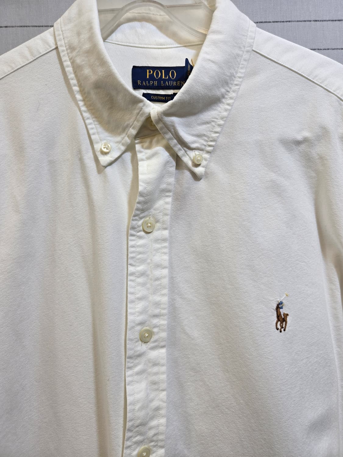 폴로랄프로렌 화이트 커스텀핏 셔츠 상품이미지2