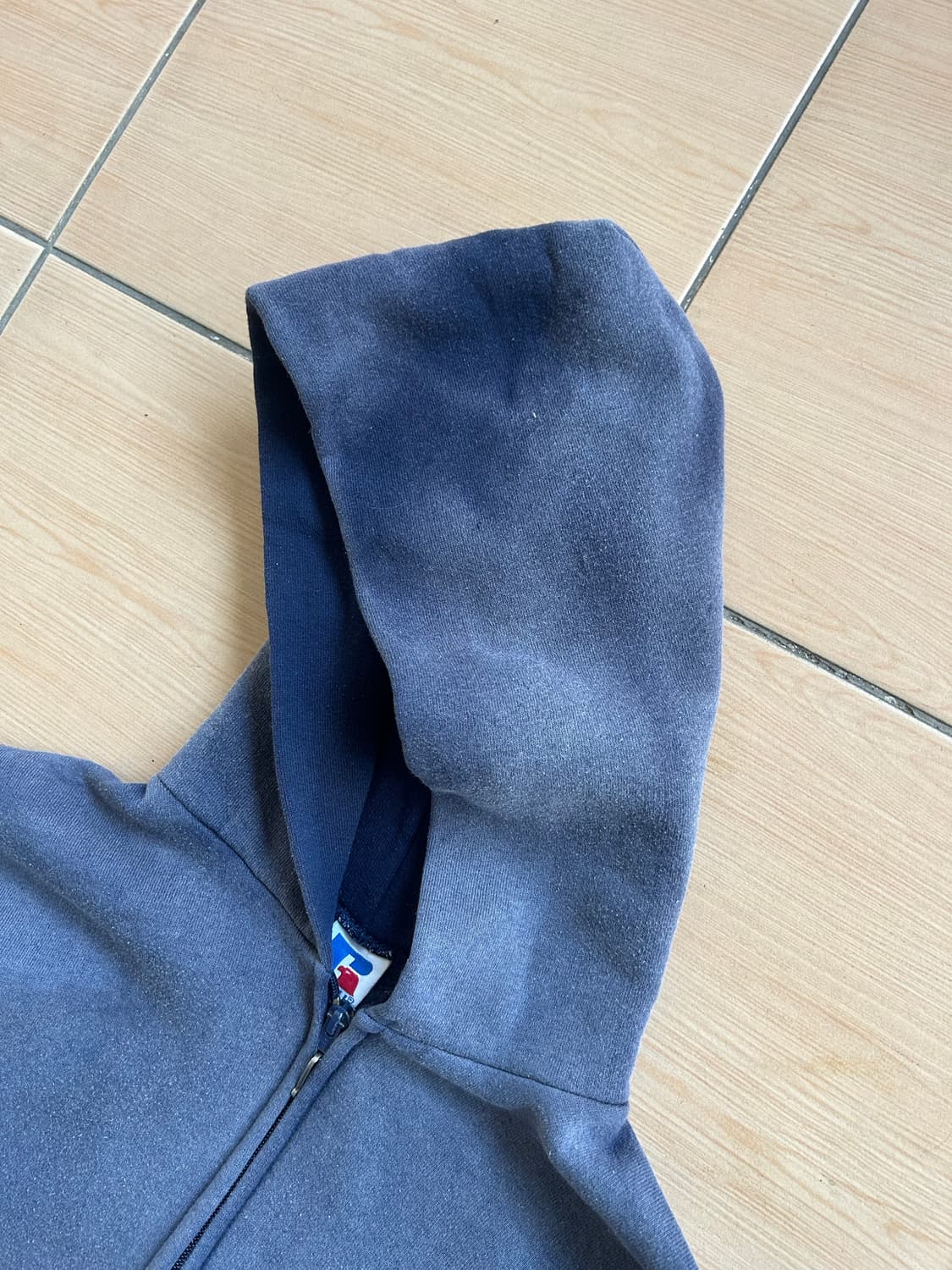 90‘s 러셀 페이드 후드집업XXL 상품이미지4