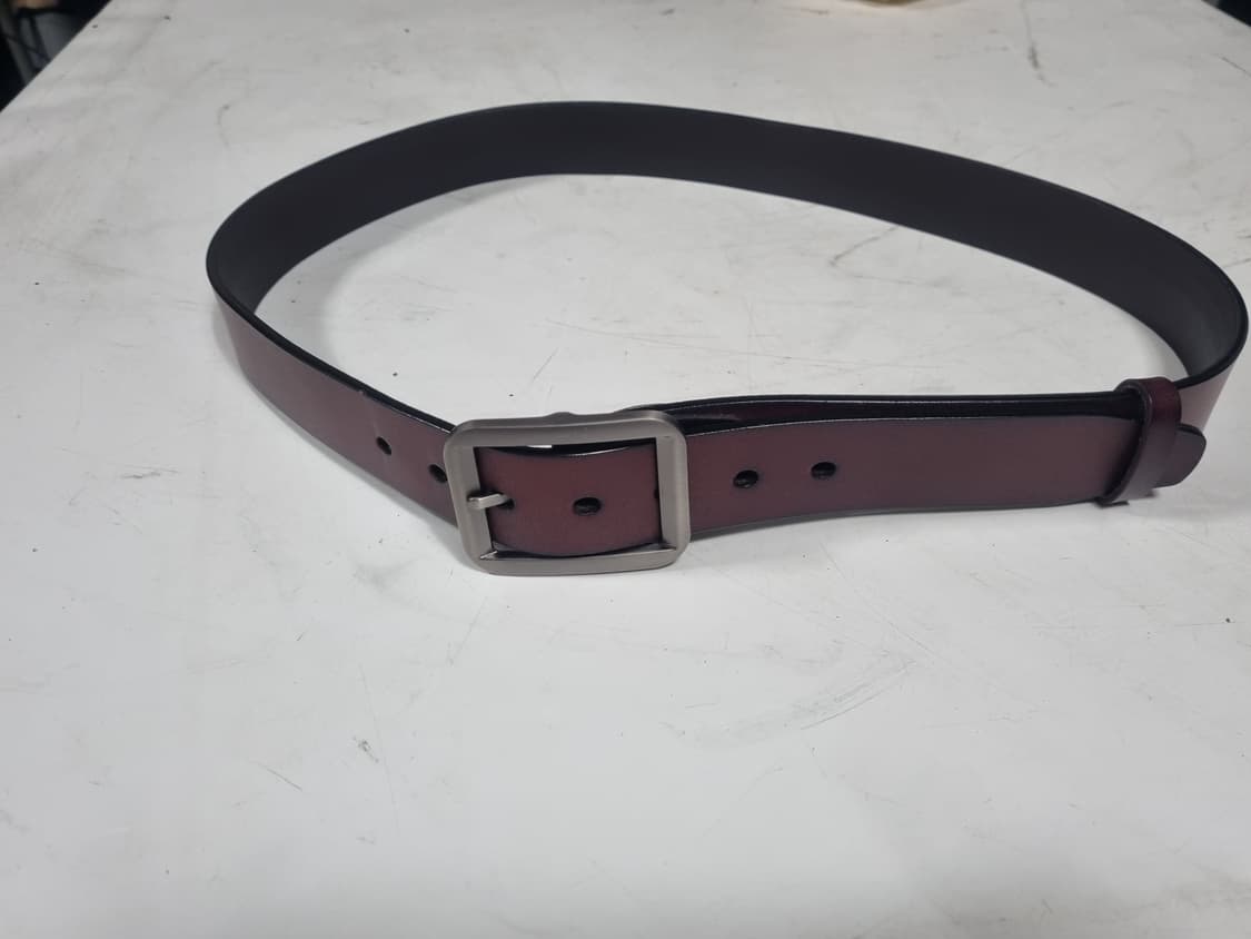 천연 소가죽 수제 캐주얼 벨트 새제품 상품이미지2