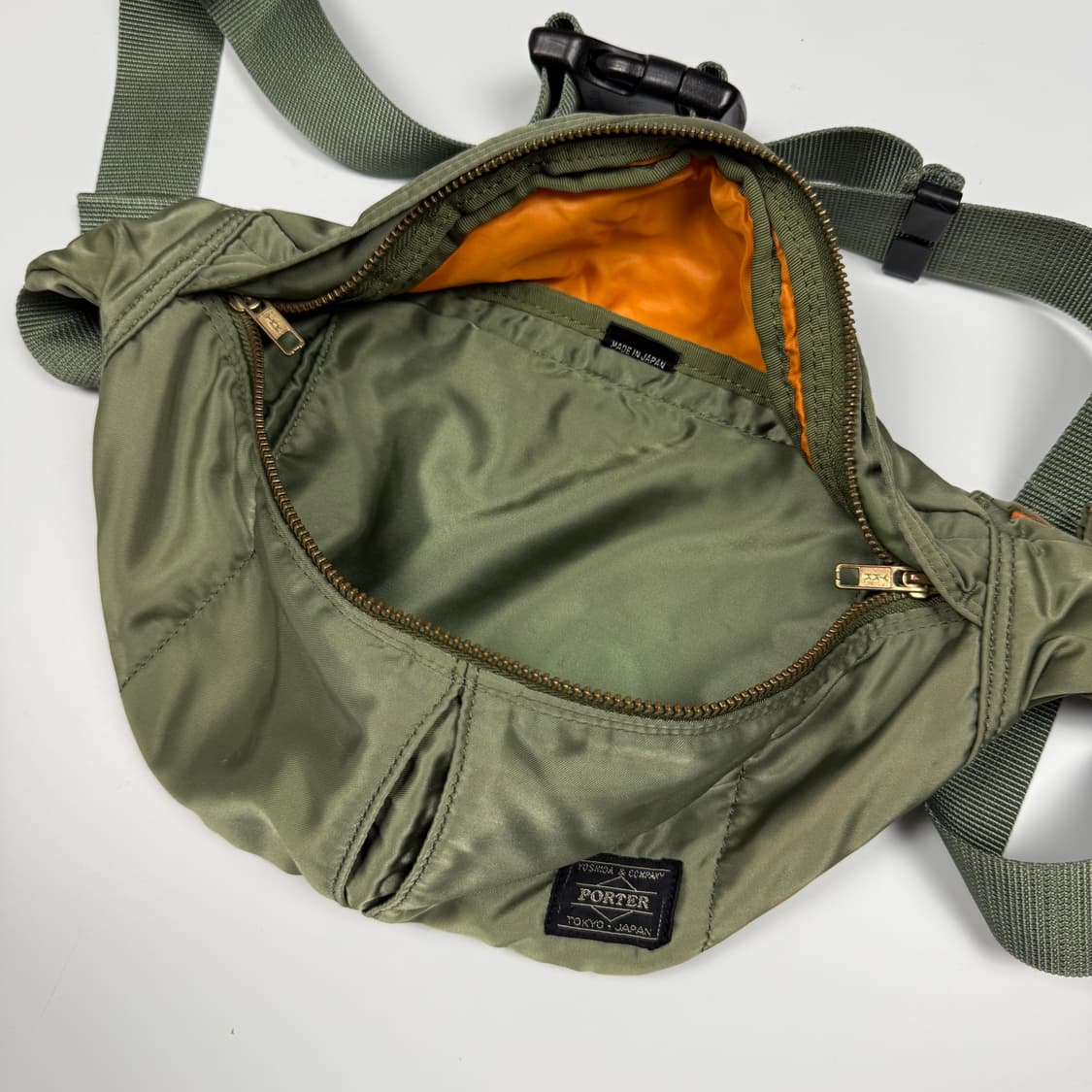 요시다포터 탱커 웨이스트백 올리브 상품이미지5