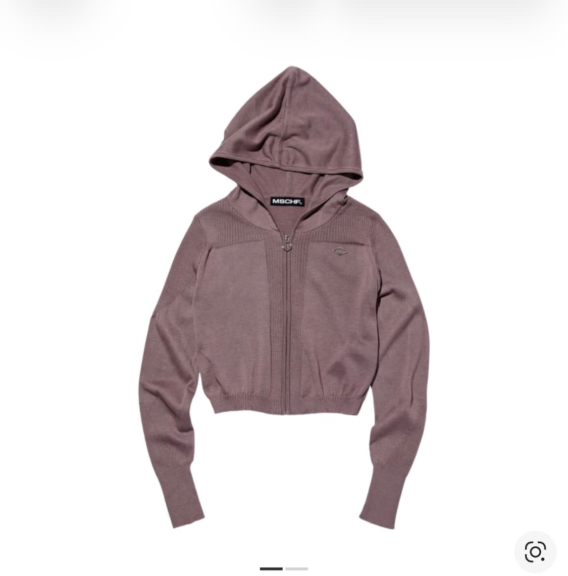 미스치프 롬버스 니티드 후드 로즈 브라운 L 상품이미지1