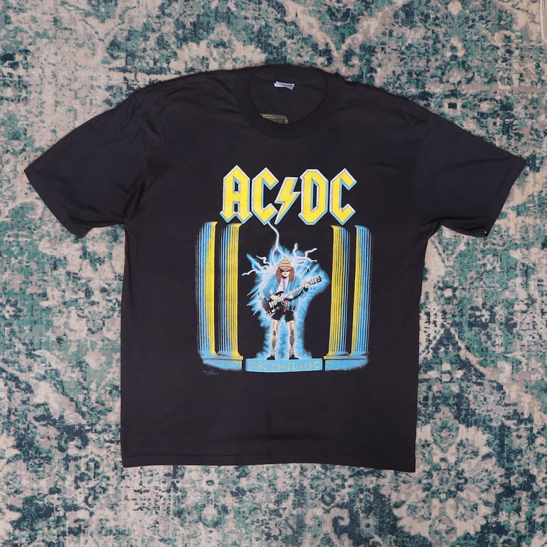 VTG 빈티지 AC/DC 1987년도 투어 밴드 반팔 티셔츠 XL 상품이미지1