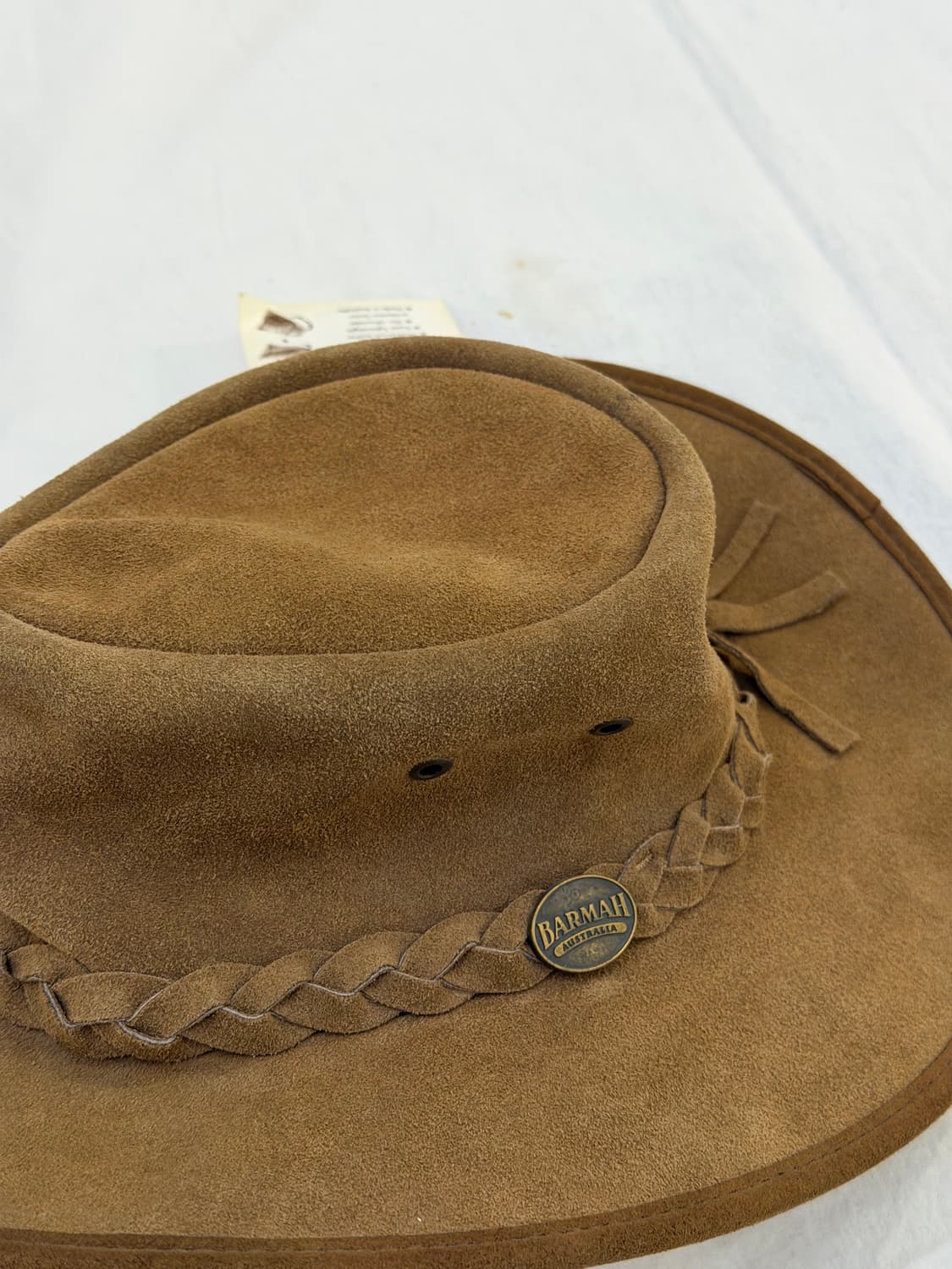 데드스탁) BARMAH 빈티지 카우보이 모자 스웨이드 페도라 상품이미지2