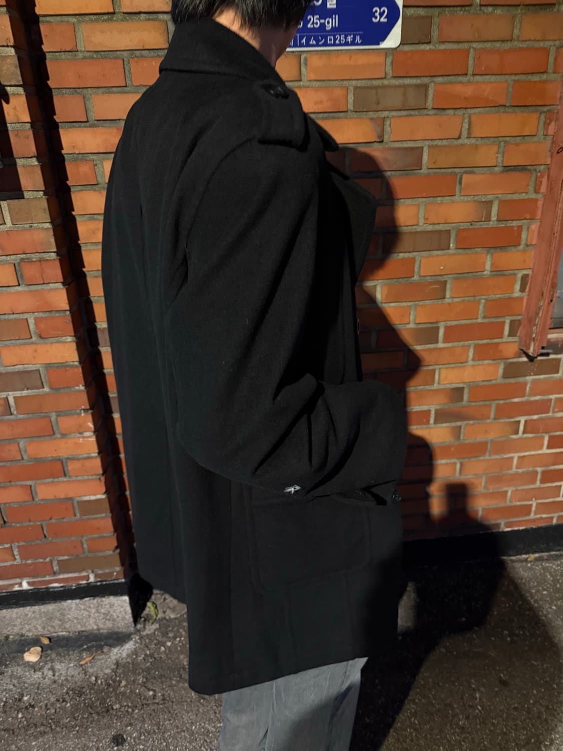 Giorgio Armani pea coat black(XL) 상품이미지1