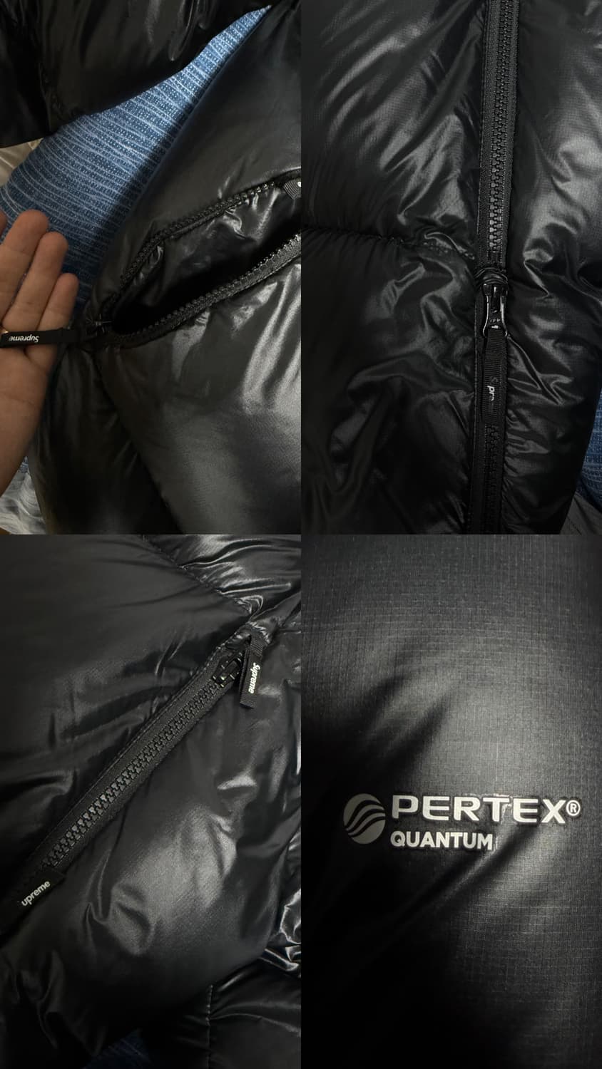 [M] 슈프림 페더웨이트 다운 푸퍼 자켓 블랙 23fw 상품이미지8