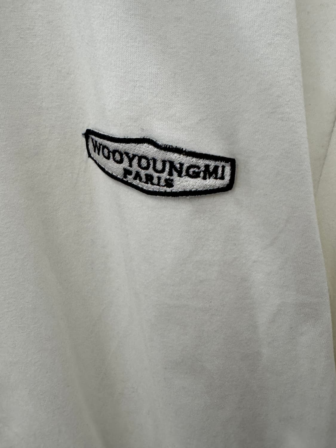 우영미 흰색 반팔 티셔츠 100 상품이미지3