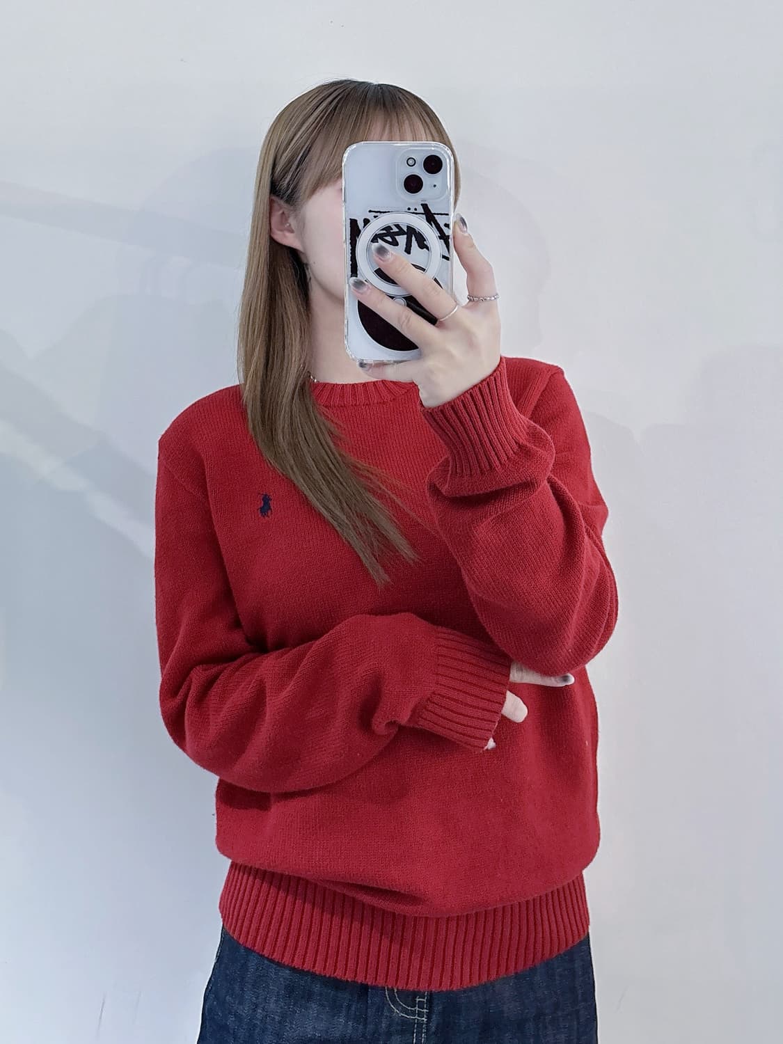 폴로랄프로렌 레드 포니 라운드 니트 상품이미지1