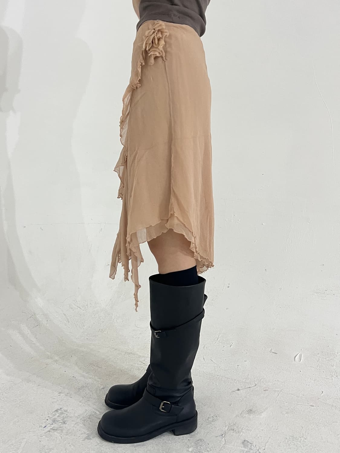 Anna molinari flower corsage silk sk 상품이미지2