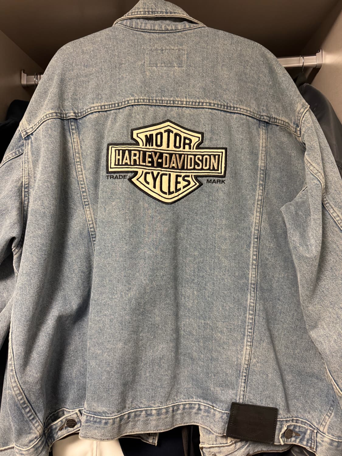 90‘s 할리데이비슨 데님 트러커 자켓 상품이미지1