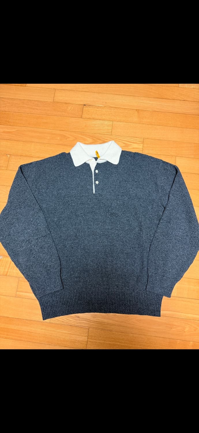 포터리 럭비 카라 니트 미드 그레이 4 상품이미지1